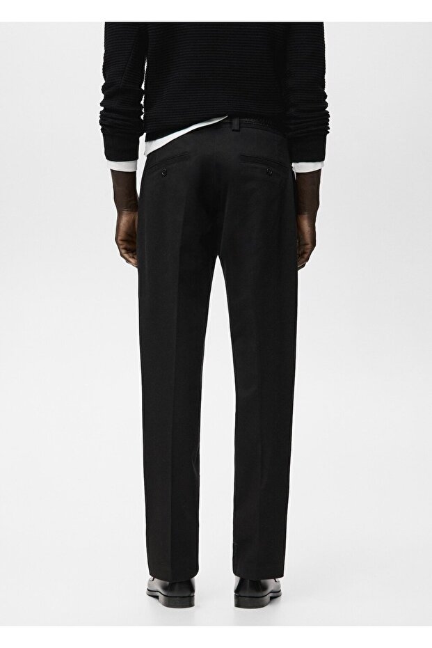 Regular kesim pamuklu pantolon - 4