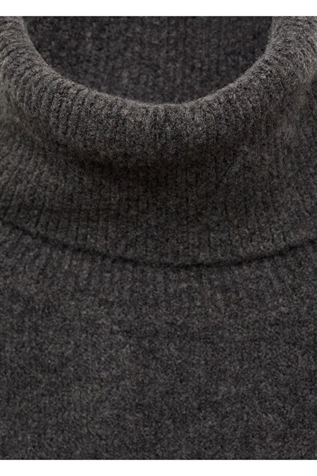 Boğazlı örgü kazak - 5