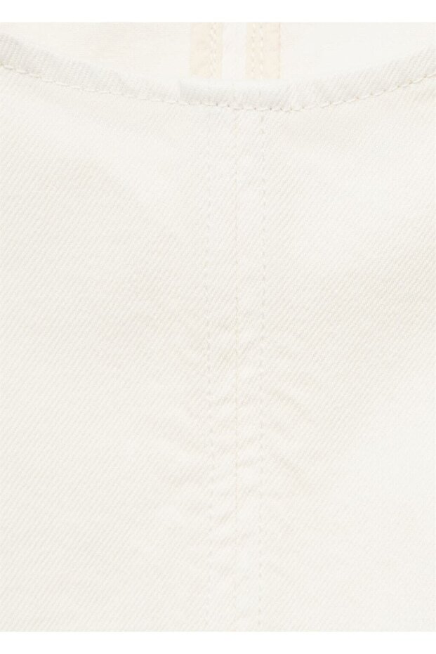 Tokalı denim crop bluz - 8