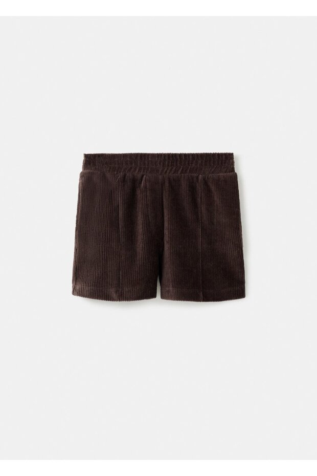 Elastik belli şort - 1