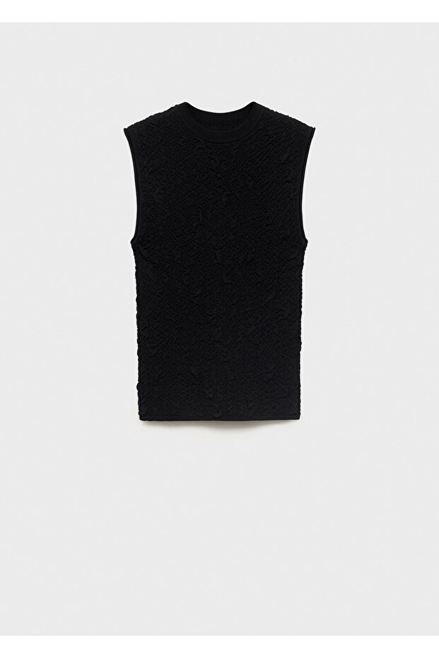 Dokuma krep bluz - 3