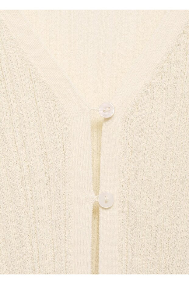 Kontrast biyeli hırka - 5