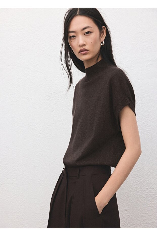 Kısa kollu simli kazak - 1