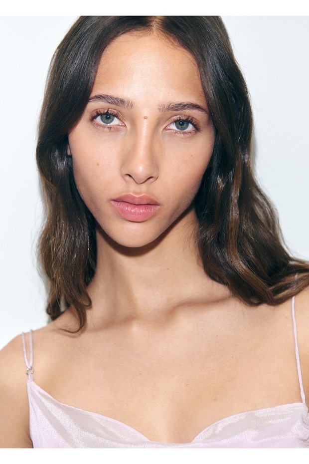 Saten apreli drape elbise - 6