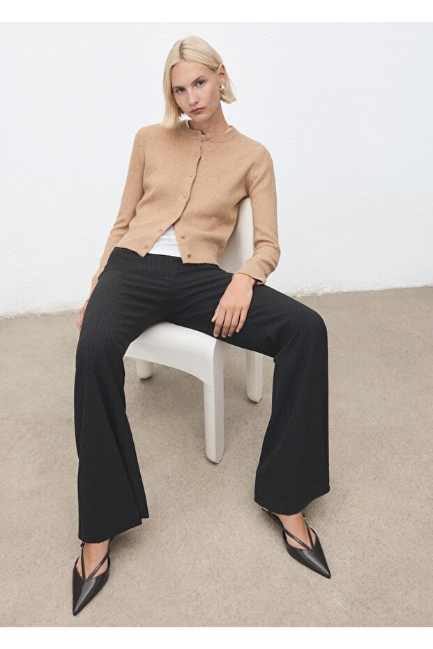 Triko düğmeli hırka - 7