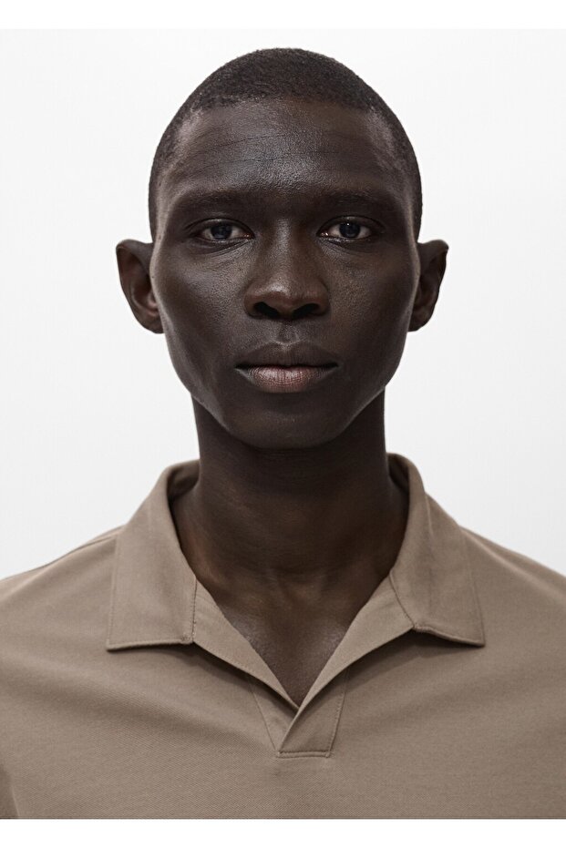 Pamuklu pike polo gömlek - 6