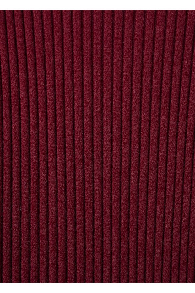 Perkins yaka ribana elbise - 8