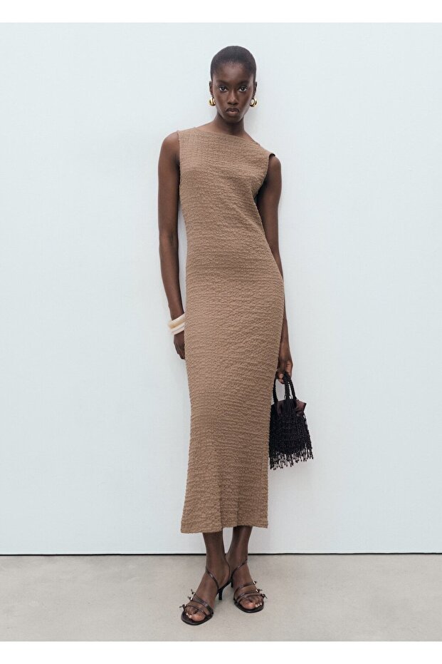 Uzun dokuma elbise - 2