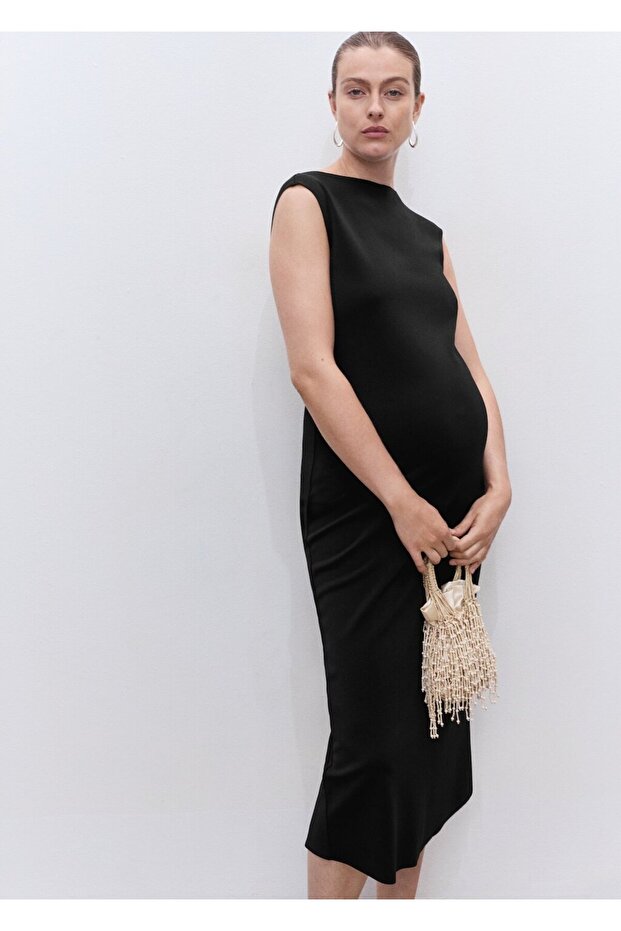 Hamile için midi elbise - 1