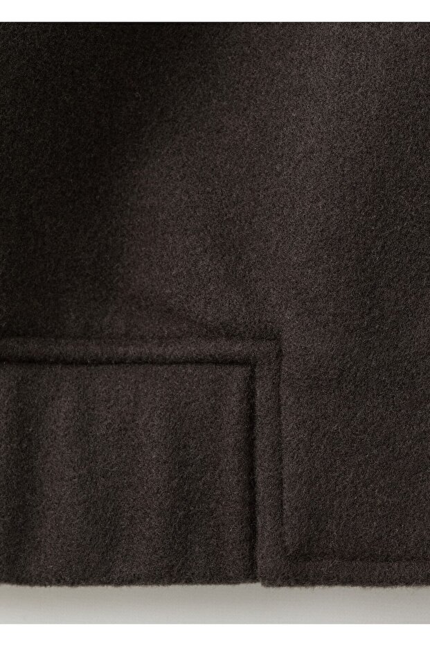 Fermuarlı yün ceket - 5