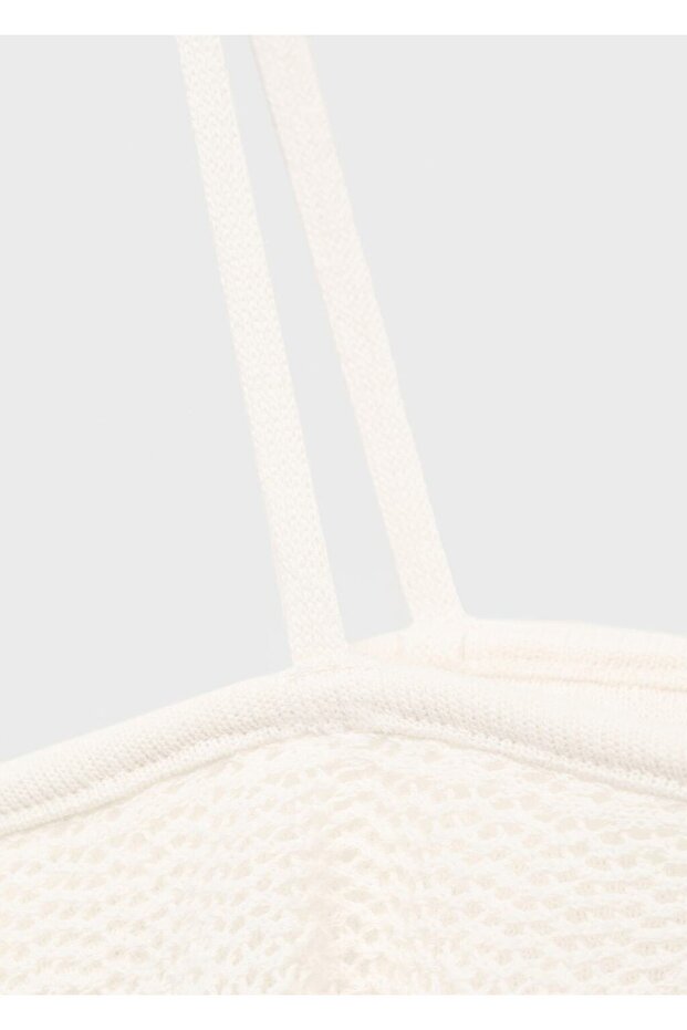 Volanlı triko bluz - 5