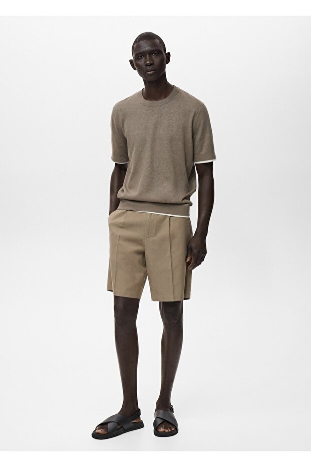 %100 keten şort - 2