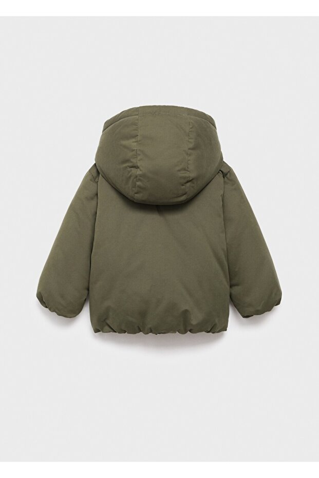 Kapüşonlu kapitone anorak - 2