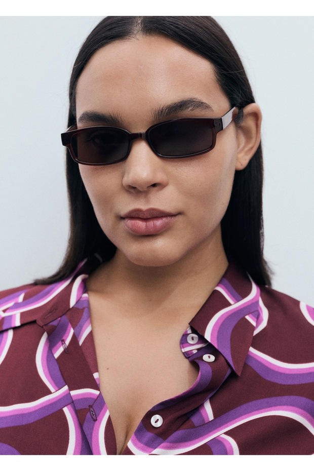 Soyut desenli gömlek - 8