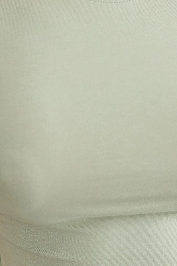 Crew Neck Basic Crop Top - 5