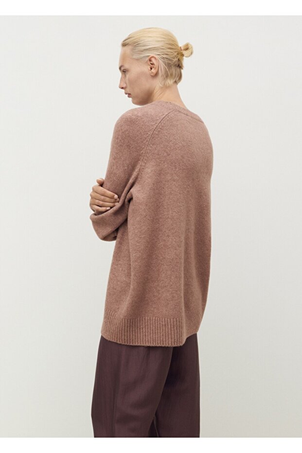 Yuvarlak yaka triko kazak - 4