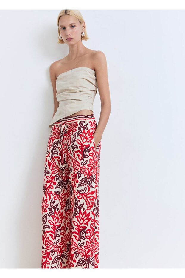 Çiçekli pantolon - 7