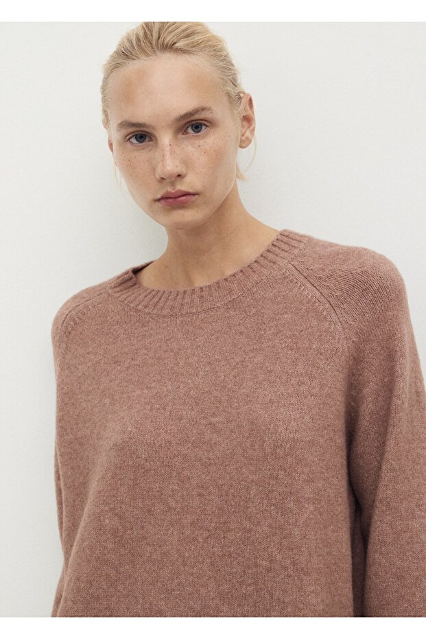 Yuvarlak yaka triko kazak - 1