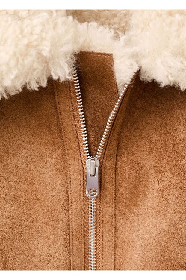 Çift taraflı kürk ceket - 8