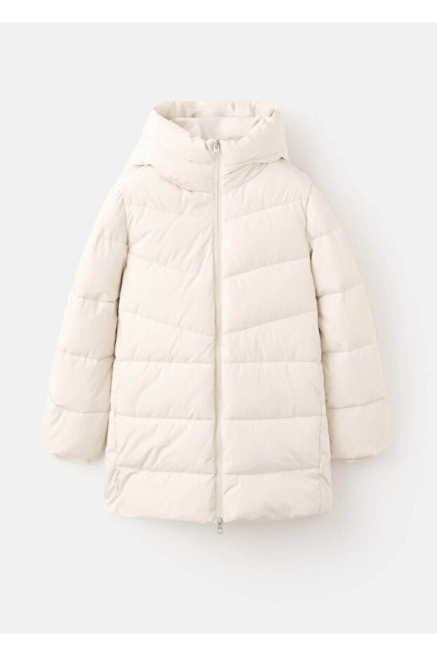 Kapüşonlu kapitone anorak - 3