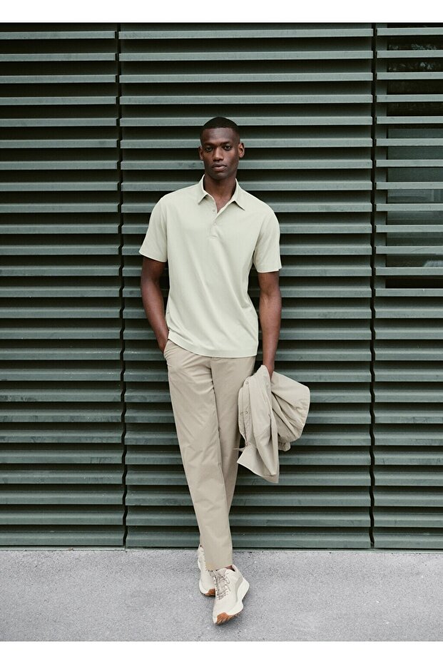 Su itici slim fit pantolon - 8