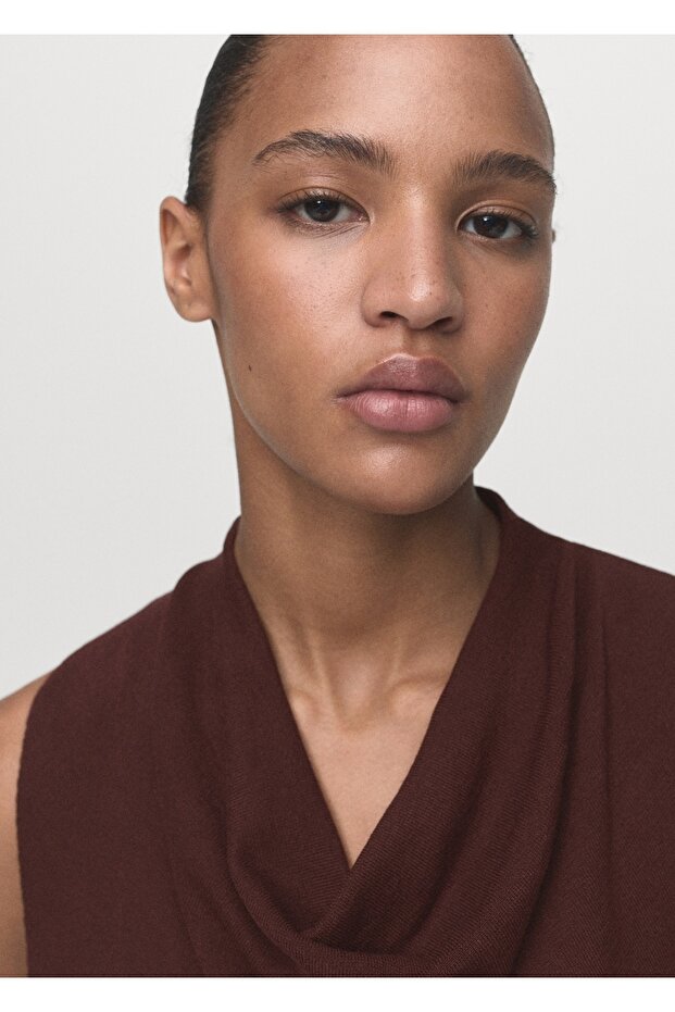 Büzgülü triko bluz - 6