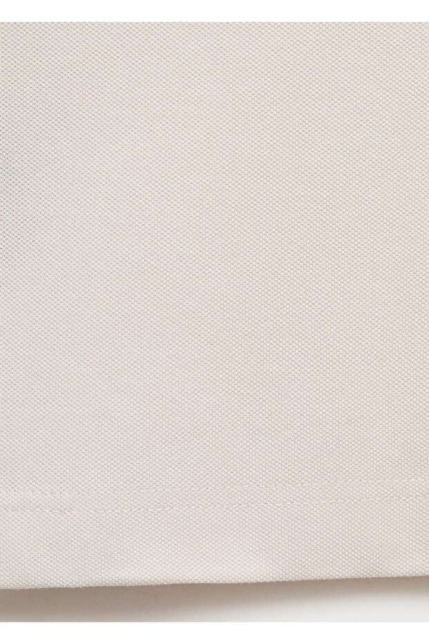 Pamuklu pike polo gömlek - 5