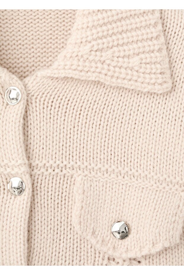 Gömlek yaka triko ceket - 7