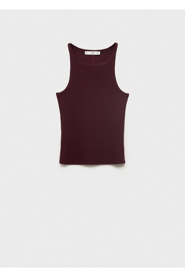 Lastik örgü pamuklu bluz - 3