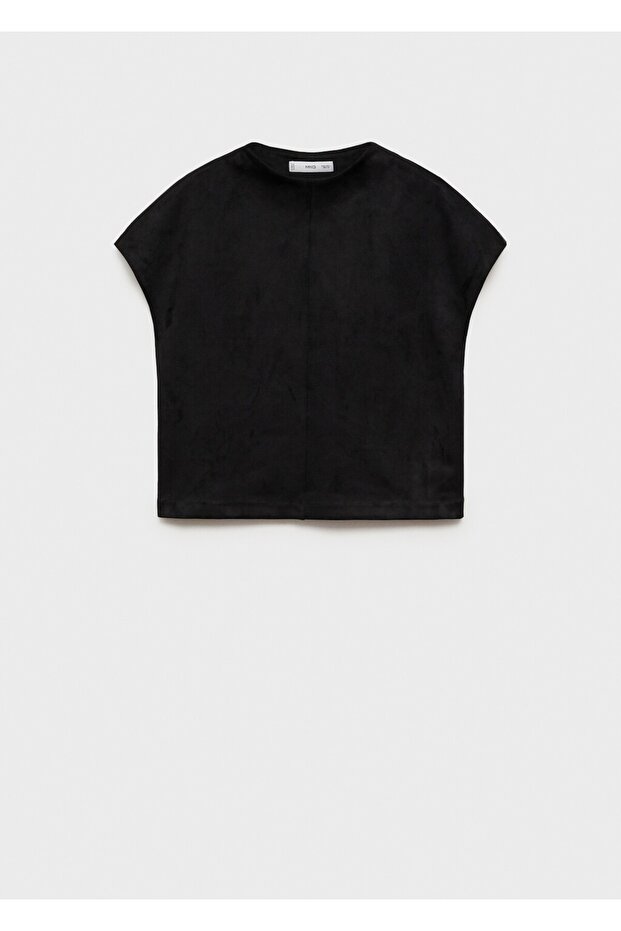 Deri görünümlü tişört - 3