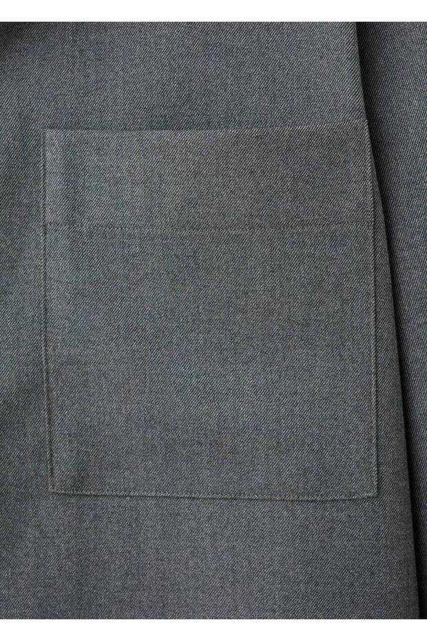 Akışkan cepli overshirt - 5