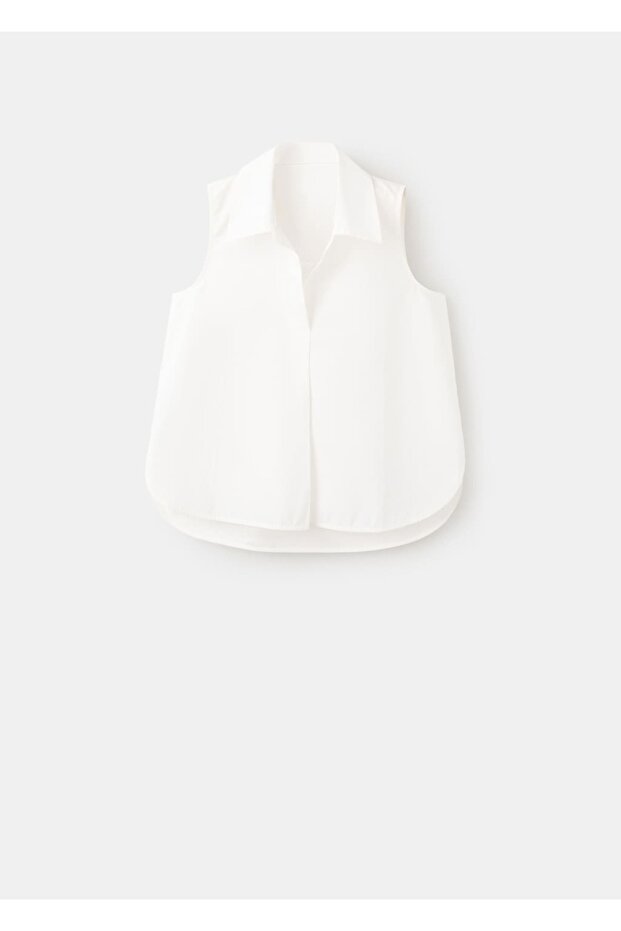 Kolsuz pamuklu gömlek - 3