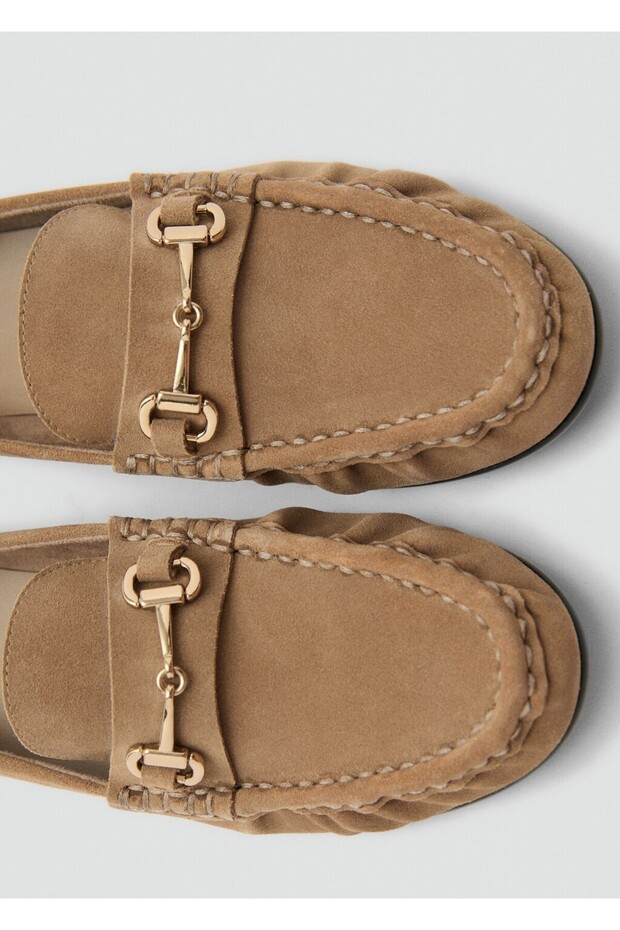 Süet tokalı mokasen - 5