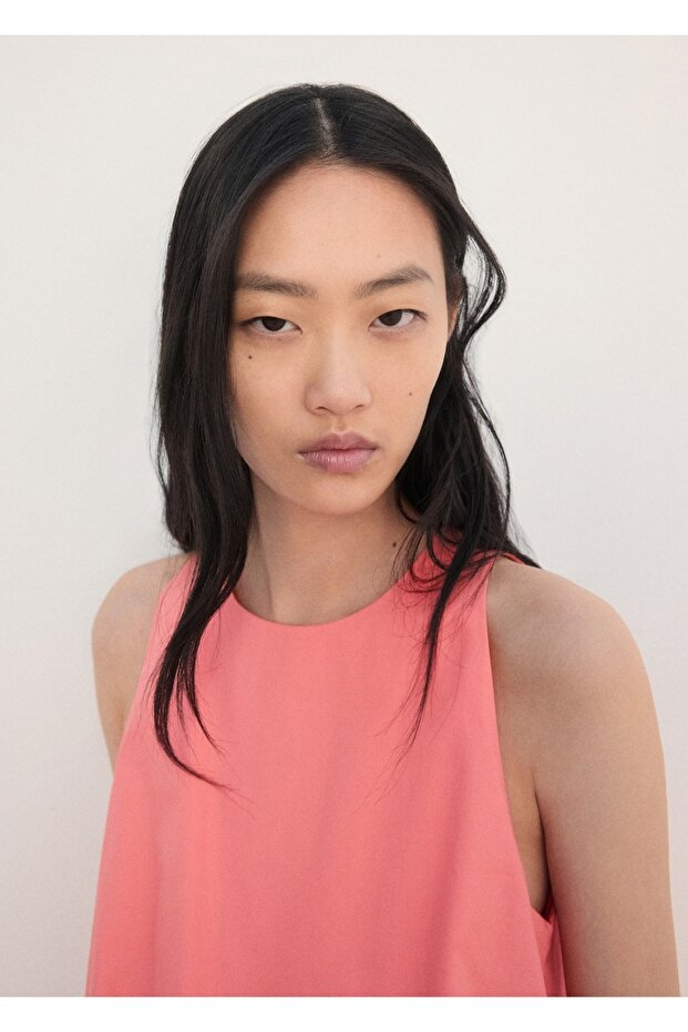 Pamuklu evaze bluz - 6