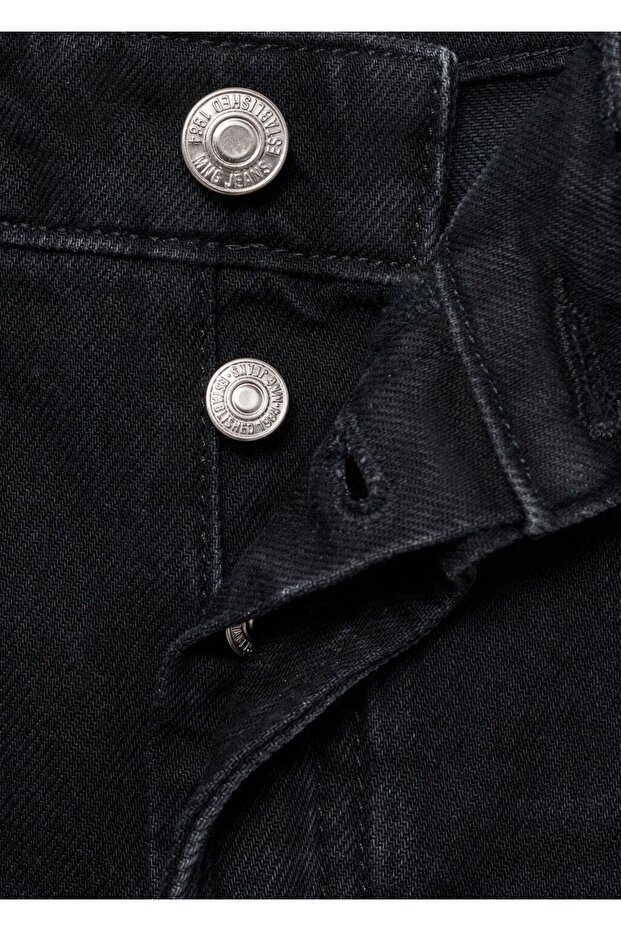 Paçaları dikişsiz denim şort - 7