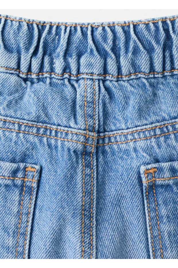 Beli elastik düz jean - 6