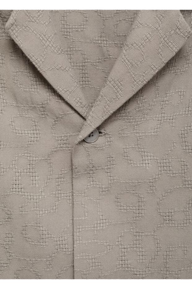 %100 pamuklu işlemeli gömlek - 5