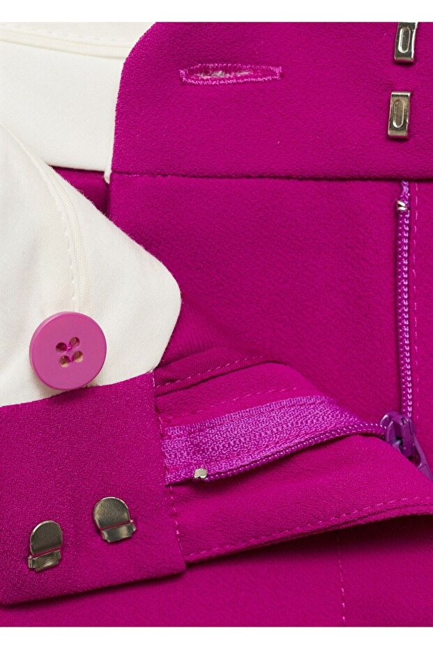 Pili detaylı pantolon - 7