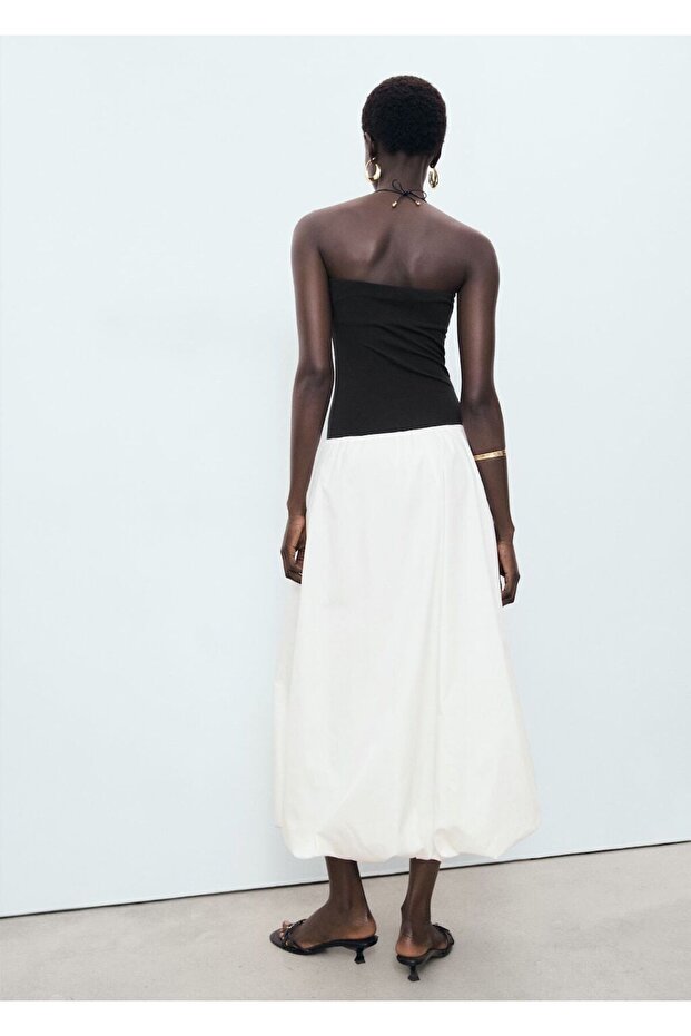 Triko balon elbise - 4