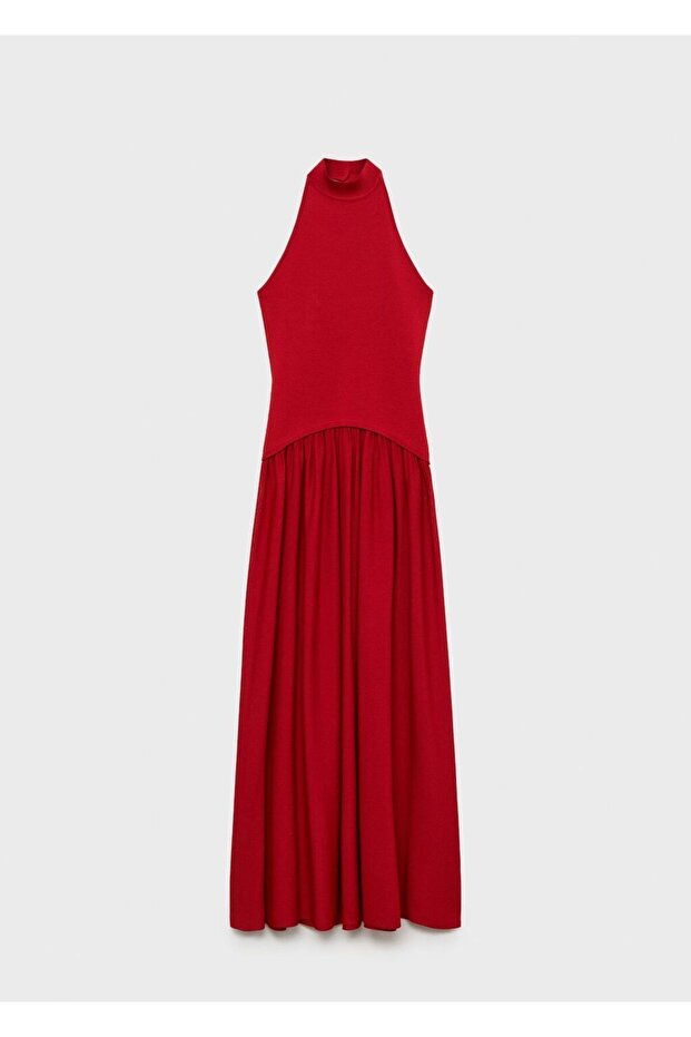 Kombinasyonlu örgü halter elbise - 3