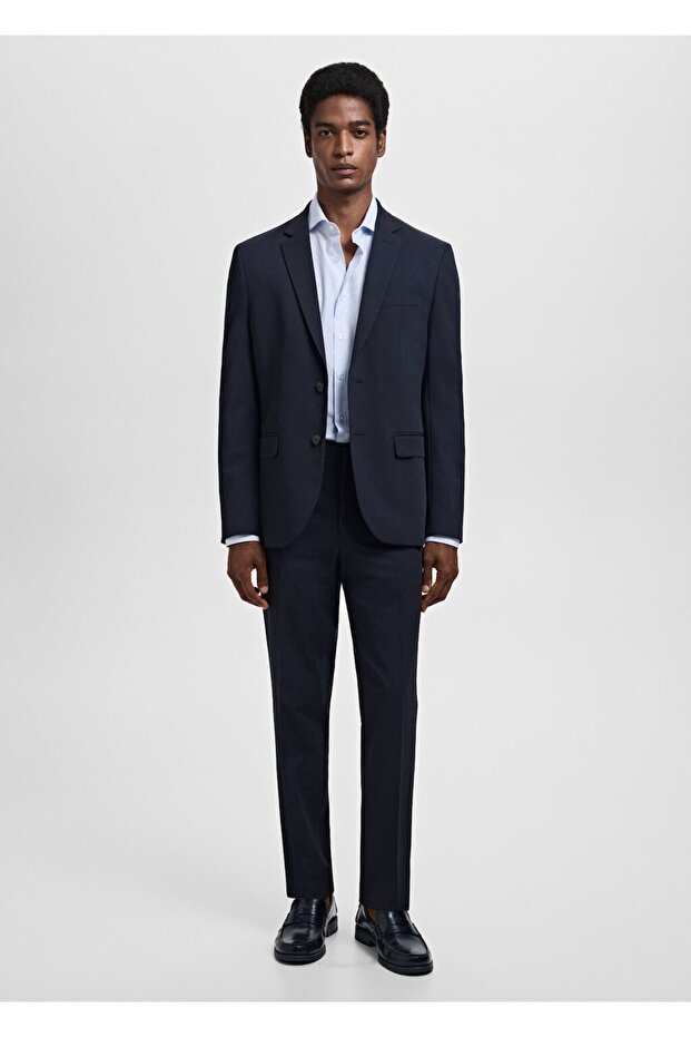 Slim fit ince çizgili gömlek - 2