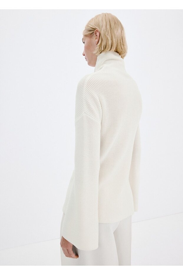 Boğazlı örgü kazak - 4