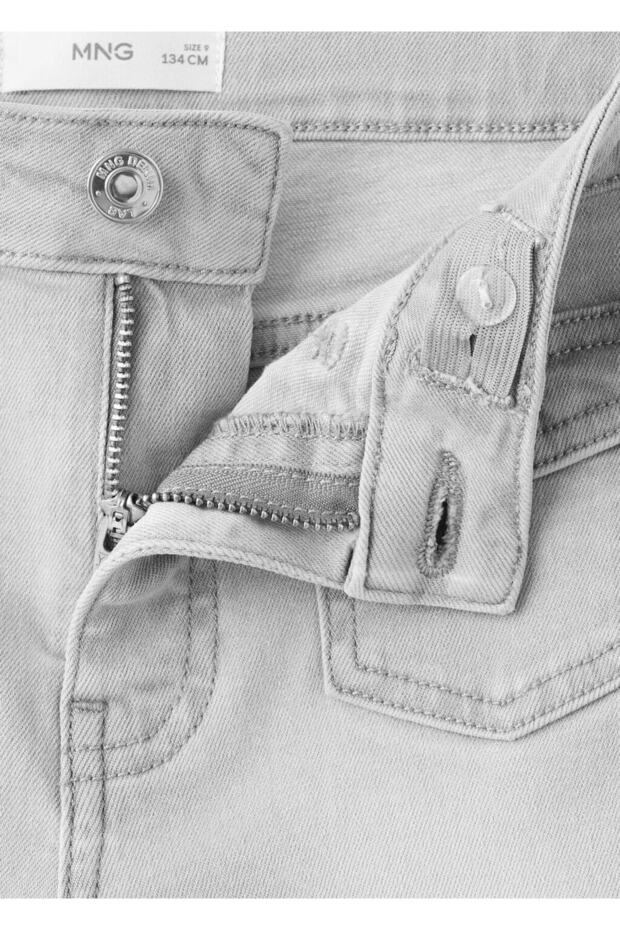 İspanyol paça cepli jean pantolon - 3