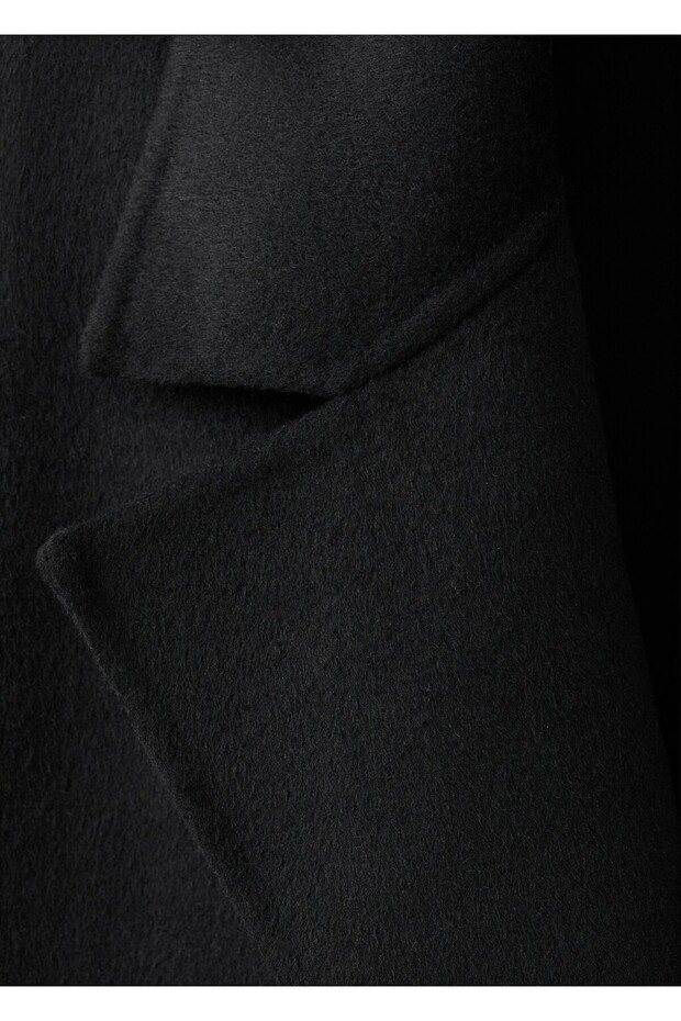 El yapımı oversize yün palto - 8