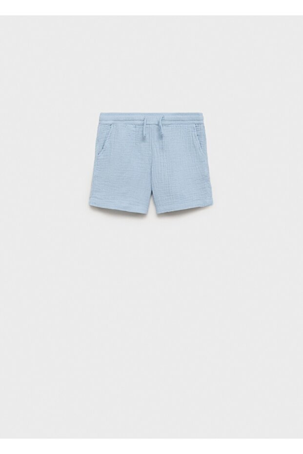 Pamuklu bermuda şort - 1