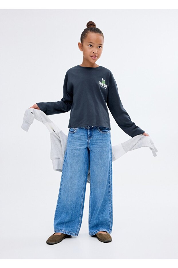 Snoopy baskılı tişört - 2