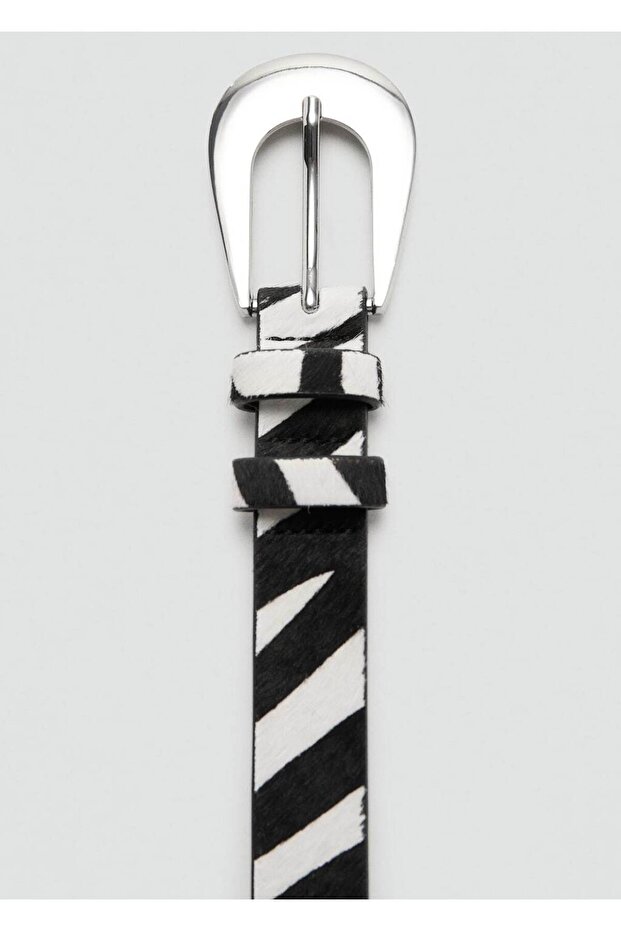 Zebra desenli deri kemer - 3