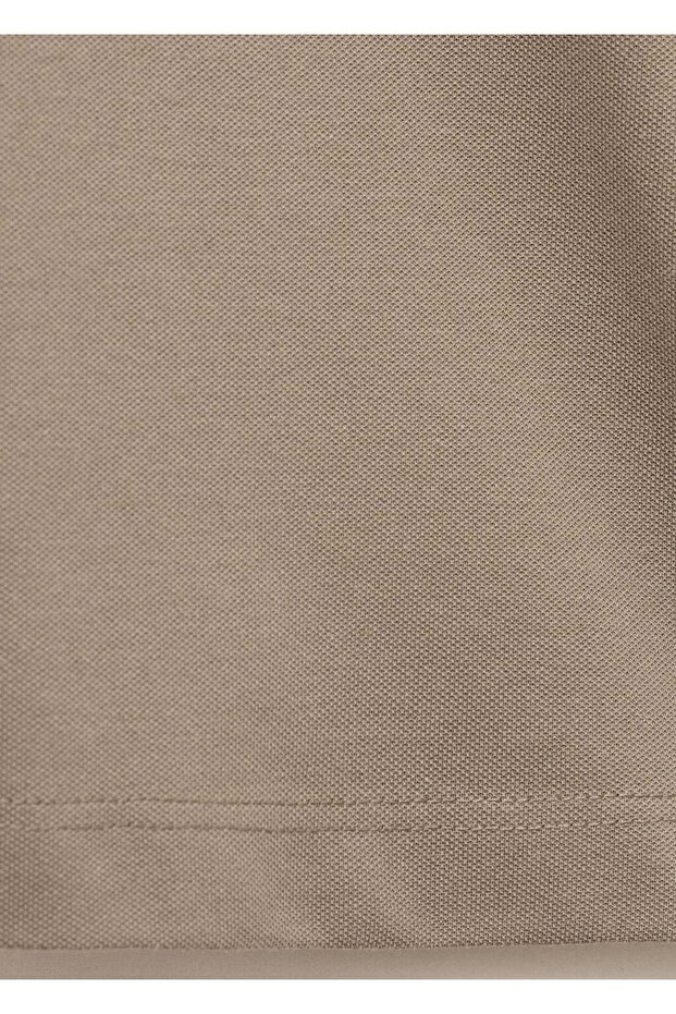 Pamuklu pike polo gömlek - 5