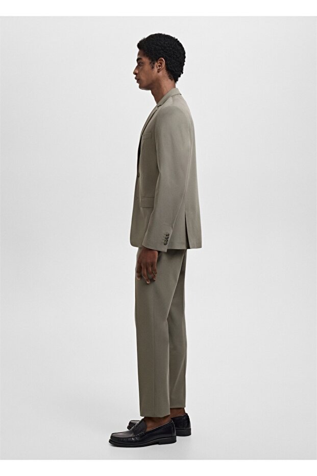 Süper slim fit streç kumaştan kumaş pantolon - 7