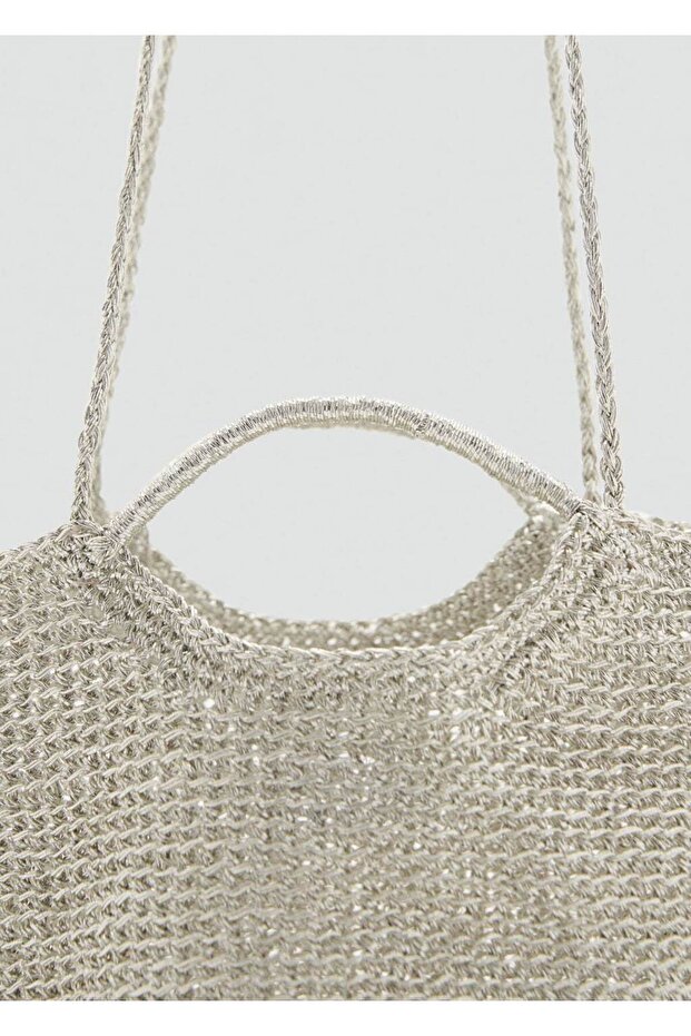 Örme mini omuz çantası - 3
